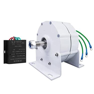 Imagem de Gerador permanente sem engrenagem de baixa velocidade 2000W do ímã, geradores do alternador da C.A. de 3 fases 110V/220V com uso base para a turbina de água da turbina eólica (com controlador),24v