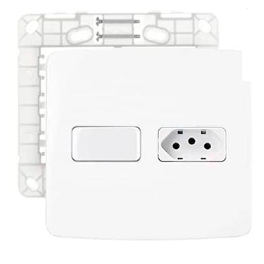Imagem de Conjunto Tomada 10a + Interruptor Simples Margirius B3