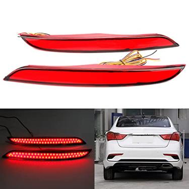 Imagem de 2 Peças Lâmpada De Led Para Pára-choques Traseiro De Fluxo De Luz De Travagem De Sinal De Mudança Para Hyundai Mistra 2020 2021