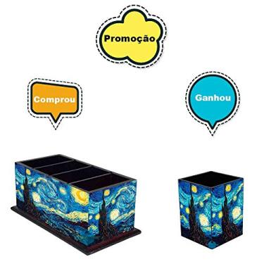 Imagem de Porta Controle Remoto Van Gogh + Brinde Porta Treco Gratis