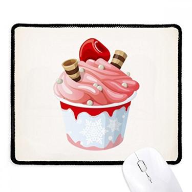 Imagem de Mousepad Pink Cherry Flavor Sweet Ice Cream Tapete de borracha para jogos