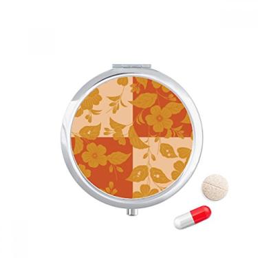 Imagem de Porta-comprimidos de flor amarela japonesa, caixa de armazenamento de remédios