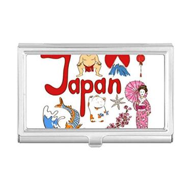 Imagem de Carteira de bolso com estampa de marco nacional do Japão com porta-cartões
