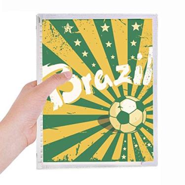 Imagem de Caderno de futebol amarelo verde Brasil Cultura Brasil Folhas soltas Diário Recarregável Papelaria
