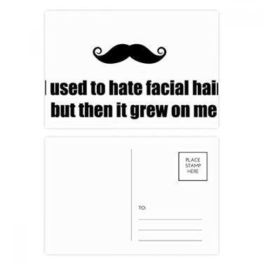 Imagem de Piada sobre barba, conjunto de cartões postais de aniversário, cartão de agradecimento