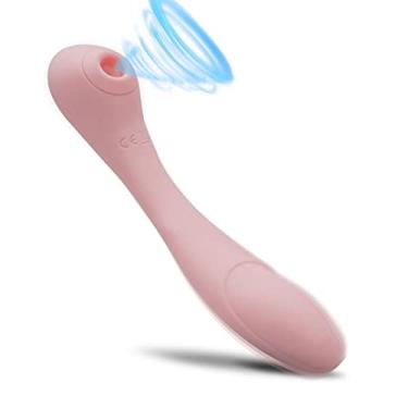 Imagem de Vibrador e Sucção Clitóris Estimulador Ponto G Sucção Massageador 14 Frequências Brinquedos Sexuais Zatla Shop (Rosa)