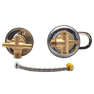 Imagem de Tomada de 2/3/4/5 vias, torneira misturadora de chuveiro de 2,94 polegadas, torneira separada de latão para torneira de chuveiro, núcleo de válvula de cerâmica