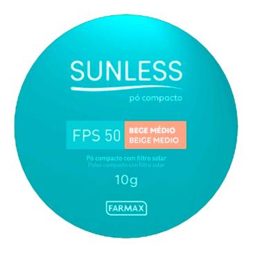 Imagem de Pó Compacto Sunless Bege Médio FPS50 com 10g 10g