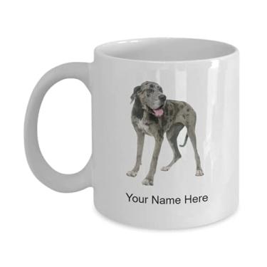 Imagem de Caneca Great-dane personalizada – Caneca de café para amantes de grandes donos – Caneca de café de 325 ml