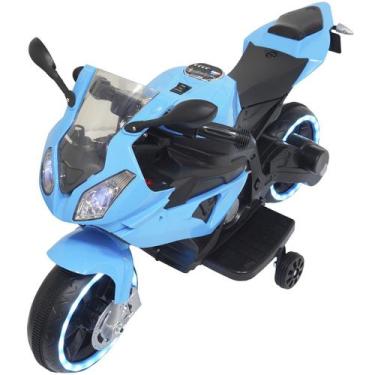 Imagem de Mini Moto Elétrica Triciclo Criança Infantil Bateria 6V Luz Som Brinqw