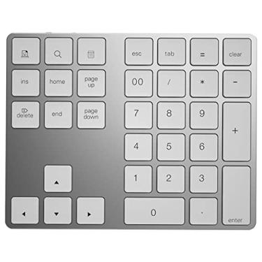 Imagem de Teclado numérico portátil BT 3.0, teclado numérico de 34 teclas Teclado digital para PC,
