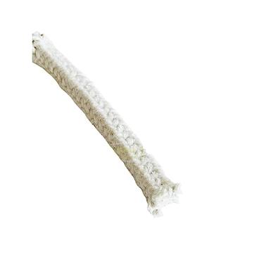 Imagem de Forno industrial para porta de caldeira doméstica sem amianto corda de vedação de fibra cerâmica com fio de aço 5 metros 42 mm x 42 mm