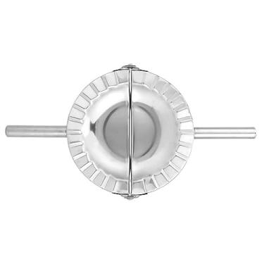 Imagem de Máquina de fazer bolinho de massa de aço inoxidável, máquina de fazer bolinho de massa grande de aço inoxidável Molde de prensa de empanada de aço inoxidável para torta de mão de bolinho de massa