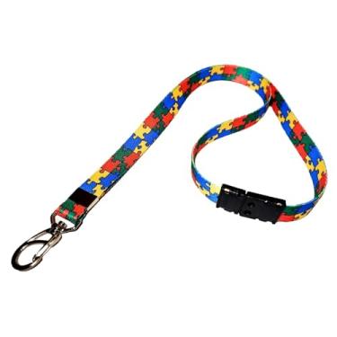 Imagem de Cordão para crachá Autismo e Doenças não visíveis com Trava ANTI SUFOCAMENTO