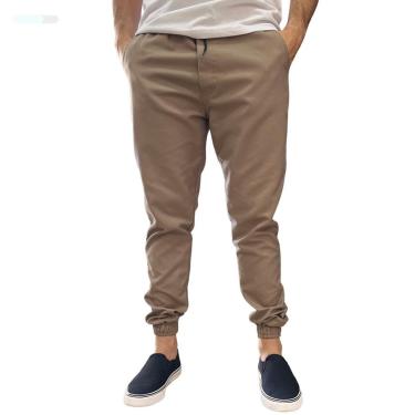 Imagem de Calça Jogger Masculina Jeans Sarja Com Punho Elástico-Masculino