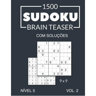 Imagem de 1500 Sudoku Brain Teaser 9x9 com soluções Nível 5 Vol. 2