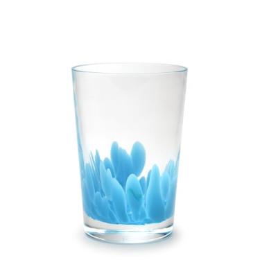 Imagem de Copo Multicor Água-marinha Leitoso Murano Cristais Cadoro
