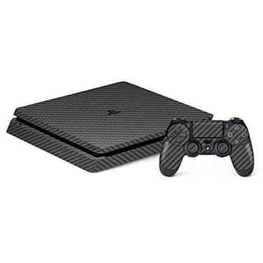 Imagem de Skin Premium - Adesivo Fibra de Carbono Sony Playstation 4 Slim (Cinza)