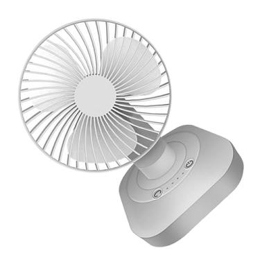 Imagem de Gadpiparty 1 Unidade mini ventilador ventoinha USB ventilador de bolso ventilador de cabeça de agitação de mesa ventilador de mesa Mudo Ventilador oscilante branco