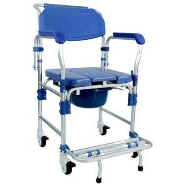 Imagem de Cadeira De Banho Obeso Em Alumínio Até 150kg D60 Dellamed