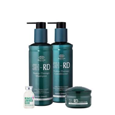 Imagem de Kit Sh-Rd Nutra Therapy Shampoo Condicionador Protein Cream  E Elixir