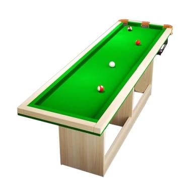 Imagem de Mesa De Bilhar Pequena, Mesa De Treinamento De Piscina Coberta, Mini Mesas De Sinuca Para Adultos, Para Sala De Estar, Escritório, Garagem (Color : Style1, Size : 2.45x0.61m/8x2ft)