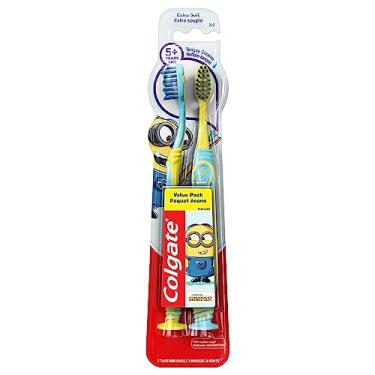Imagem de Colgate Escova de dentes infantil Minions, extramacia com ventosa, pacote com 2