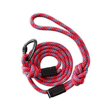Imagem de Wilderdog Coleira de corda de escalada de mosquetão pequeno para cães pequenos e médios - 1,5 m - bordo - 1 quilate