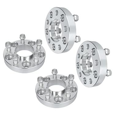 Imagem de Haruma Espaçadores de roda Hubcentric com espessura de 2,5 cm de 4 peças 5 x 114,3 mm (5 x 4,5) furo do cubo de 71,5 mm para Dodge 09-19 Challenger/06-19 Charger; para Ferrari 09-14 California; 17-19