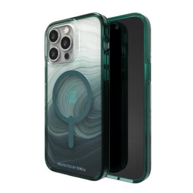 Imagem de ZAGG Gear4 Milan Snap Case Apple iPhone 14 Plus, D30 proteção contra quedas até (13 pés) ----- 4 m), compatível com carregamento sem fio, parte superior, inferior e bordas reforçadas - redemoinho verde
