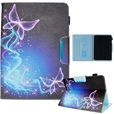 Imagem de Capa universal para tablet de 9,5 a 10,5 polegadas, ChgdssFor iPad 9,7/10,2/10,5 polegadas, Galaxy Tab A 10,1/Tab E 9,6 e mais 9,5 a 10,5 polegadas, para tablet iPad Android Windows de 9,5 a 10,5 polegadas, 2roxo Borboleta
