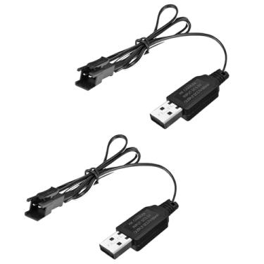 Imagem de Fytoo 2PCS 3.7V 500mAh USB Charging Cable with SM-2P Plug Connector for RC Vehicles