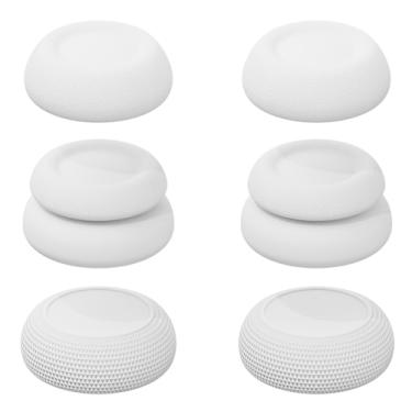 Imagem de Savage Raven by Skull & Co. Thumb Grip Caps Joystick Cap Analog Stick Cap Thumbstick Grip Cover for PlayStation Portal - White, 3 Pairs (6pcs)