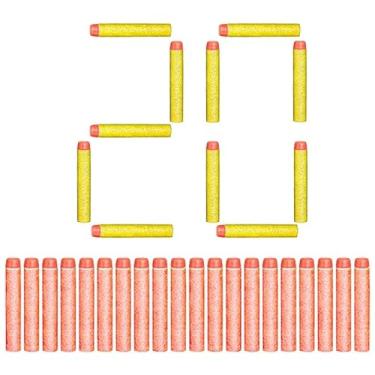 Imagem de Dardos de Espuma com Ponta de Borracha para Lançadores Tipo Nerf 20 Peças para Arminhas de Brinquedo Infantil