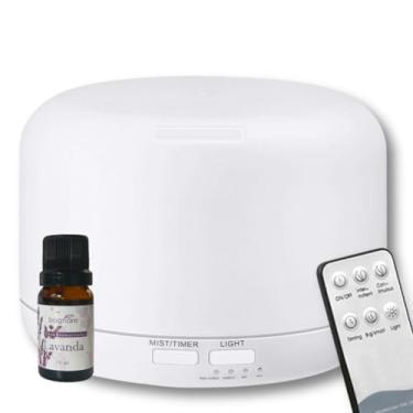 Imagem de Umidificador De Ar Silencioso Quarto Bebe Ultrassônico Led + Óleo Aromatizador lavanda