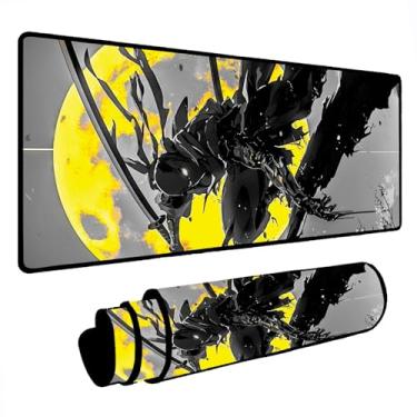 Imagem de Novo Mouse Pad Gamer Deskpad Speed Extra Grande Borda Costurada Profissional Varios Tamanhos - Ninja Lua (60x30)