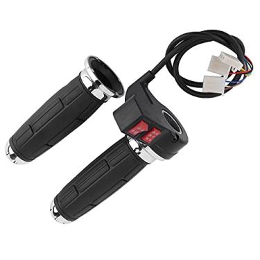 Imagem de Aperto do Acelerador de Bicicleta Elétrica, 1 par de 3 Punhos do Acelerador de Controle de Velocidade para Bicicleta Elétrica Com Engrenagem Dianteira e Reversa