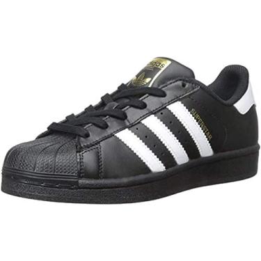 Imagem de Adidas Superstar El Tênis masculino (infantil), Preto/branco/preto, 9 Toddler