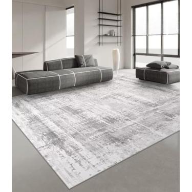 Imagem de Tapete minimalista de cor sólida estilo japonês Tapetes bege para sala de estar Quarto vestiário Tapete para pés Hall Sofá Área Tapete grande, flanela 8,160x200cm 63x78,7in