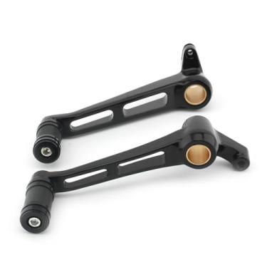 Imagem de FINMOKAL Alavanca de câmbio de dedo do pé do calcanhar preto, alavanca de câmbio de marcha, alavanca de braço de freio adequada para Harley V-Rod Muscle 2002-2017 Night Rod VRSC 2007-2017