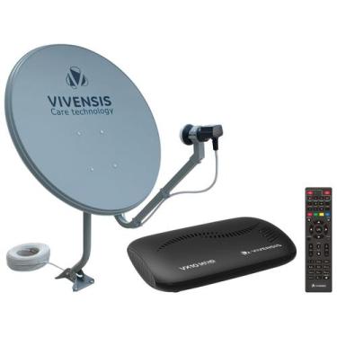Imagem de Receptor Digital Multimídia Vivensis Vx10 + Antena - Parabólica Extern