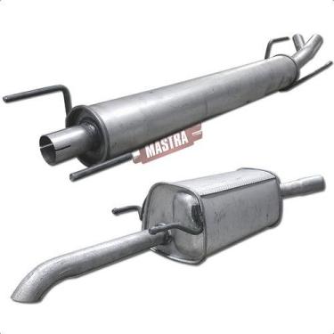 Imagem de Kit Escap Abafador+ Silencioso Corsa Sedan 1.0 1.4 1.8 07 12 - ScapJá