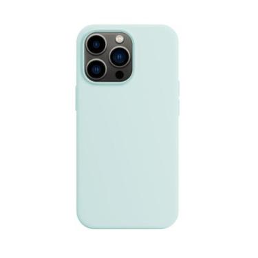 Imagem de Capinha Compatível com iPhone 13 Pro Silicone - GCM Cases, Azul Céu