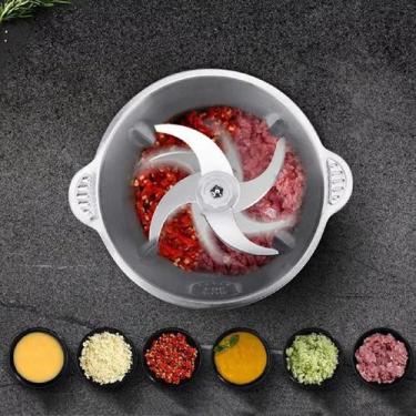 Imagem de Processador Alimentos Elétrico Inox Legumes Carne 3 Litros - Fred Stor