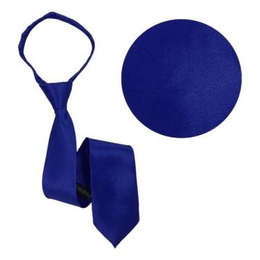 Imagem de Gravata Masculina Adulto Com Ziper Lisa Nó Pronto Casamento - Rpires, 