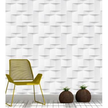 Imagem de Papel De Parede Abstrato Geométrico 3D - PAPEL E PAREDE ADESIVOS