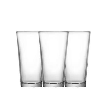 Imagem de Conjunto de 3 Copos De Vidro Conic Belovidro 325ml, Transparente