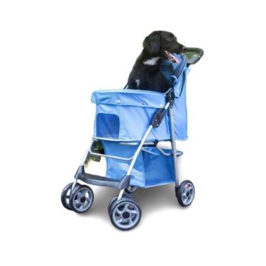 Imagem de Carrinho Passeio Pet Cão Gato Carregar Pequeno Porta Copo Transporte C