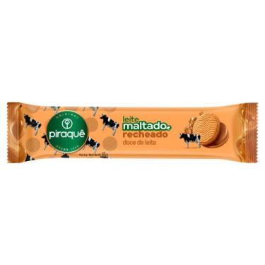 Imagem de Biscoito Piraquê Leite Maltado Recheado Doce de Leite 85g - Piraque