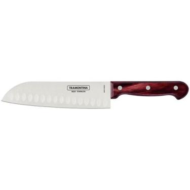 Imagem de Faca Multiuso Tramontina Inox 7" Polywood Santoku